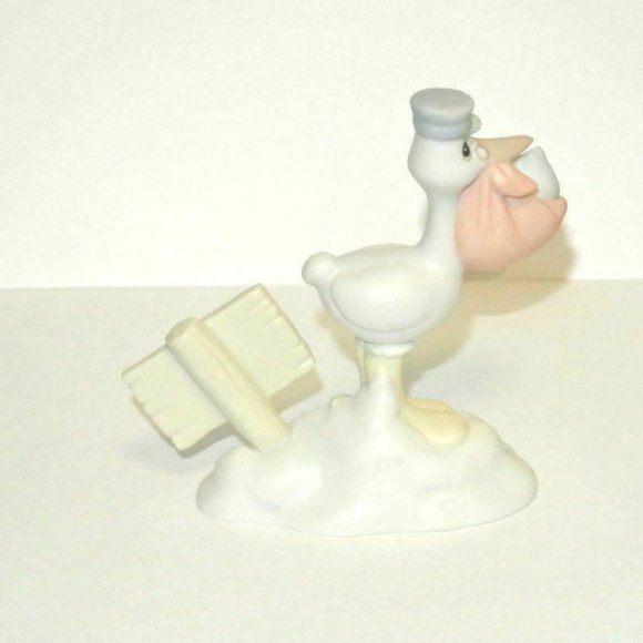 Precious Moments SUGAR TOWN Stork with Baby Sam “I - Picture 8 of 10